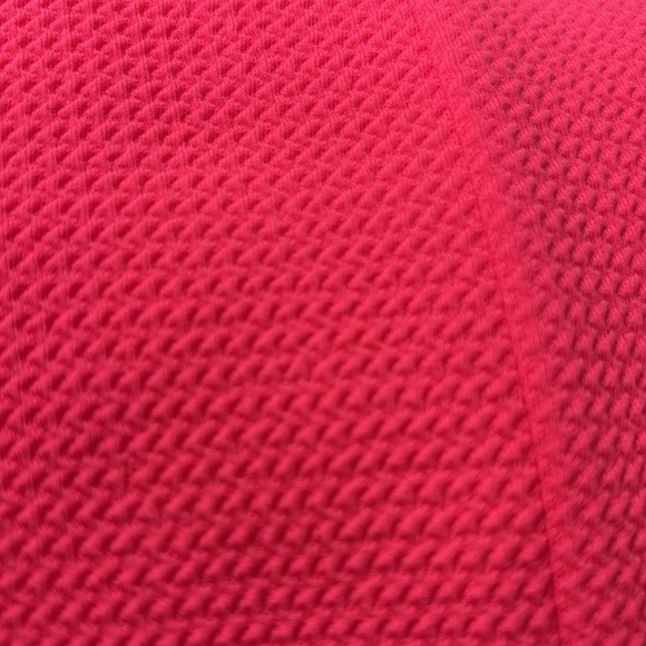 Vince Camuto Womens Neon Pink Sleeveless Shift Dress Embroidered Neck size 6 - Picture 9 of 10